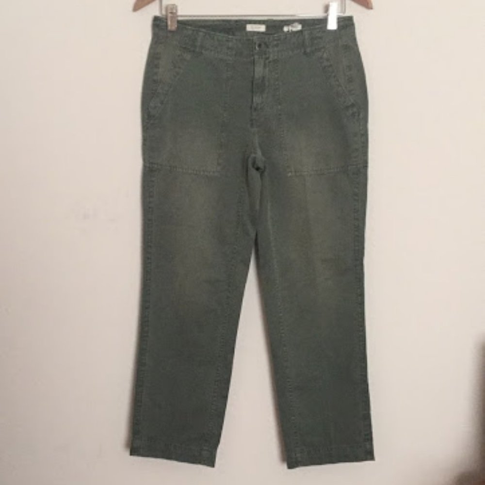 NWT J.Crew Garment Dyed Military Pants Olive 2